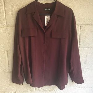NWT Fabrik Button Down Blouse